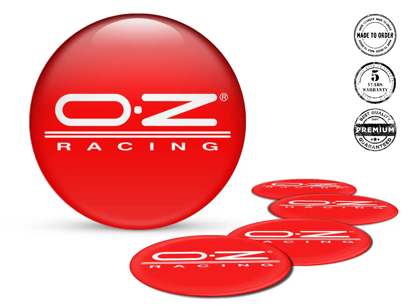 OZ Radaufkleber Ausgabe Luxusgewölbte Logos